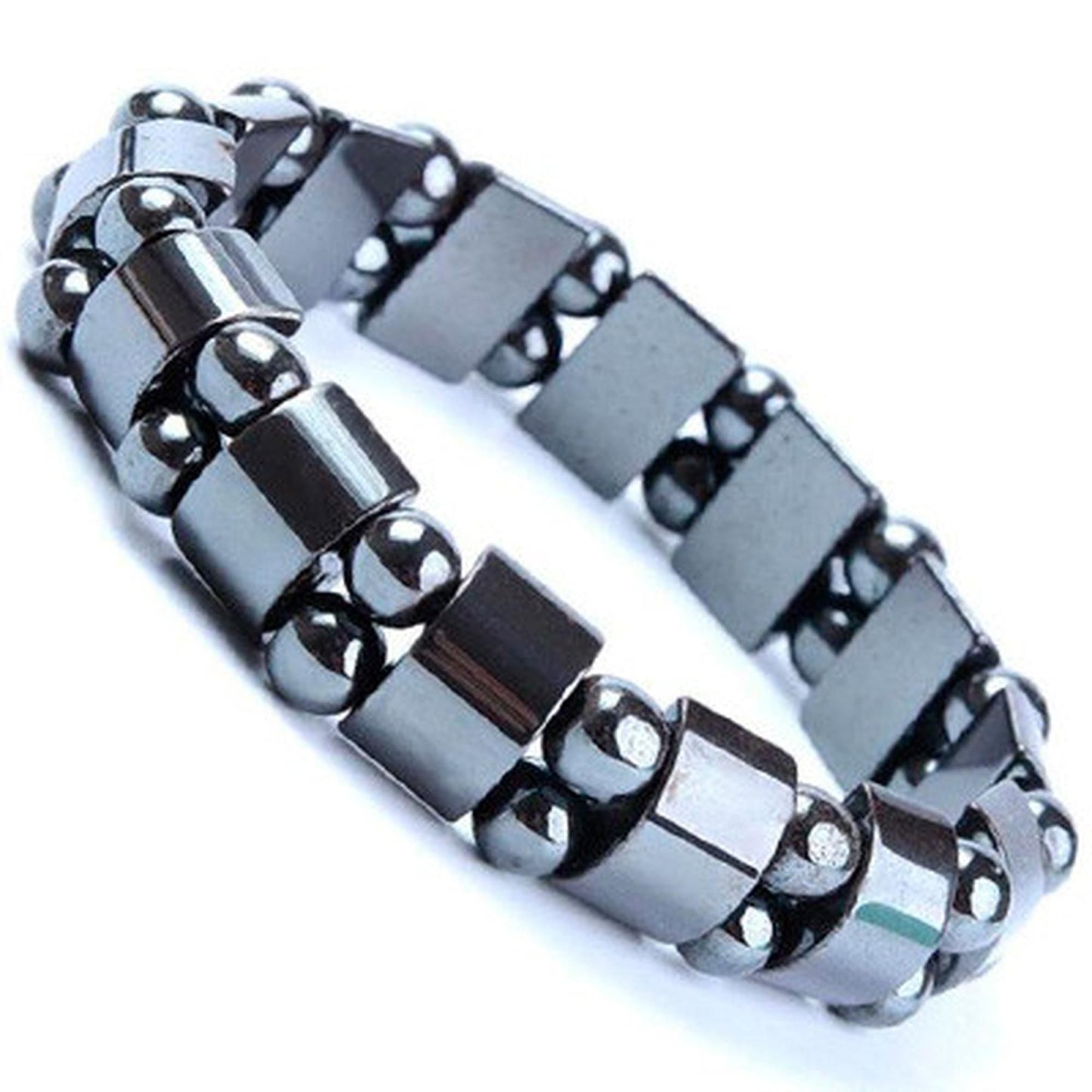 Magnetic Sugar Control Bracelet,Health Care Magnetic Black Stone Therapy Bracelet