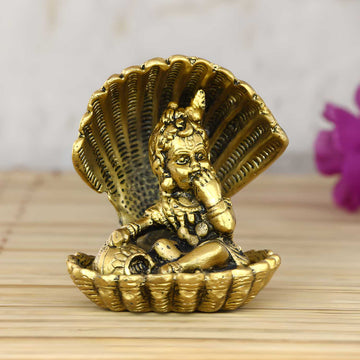 E-Craft Golden Bal Gopal Krishna having Makhan
