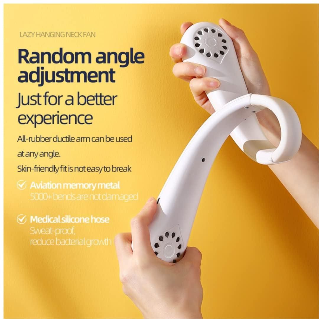 Portable Neck Fan, Hands Free Wearable Bladeless Fan, Ultra Light Rechargeable