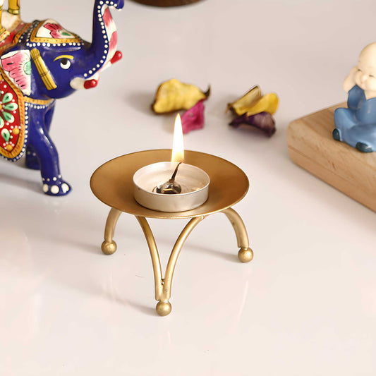 E-CraftIndia Decorative Handcrafted Metal Stand Tea Light Holder