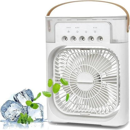 Portable Air Conditioners - Small AC Quiet Personal Air Cooler,USB Powered Mini Desktop Cooling Misting Fan, 1 | 2 | 3 Timer 3 Smart Speeds,360°Adjustment Office, Home, Room, Carved Design
