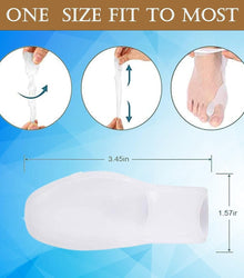 Silicone Toe Separator For Adults Bunion Corrector Splint Kit For Toe