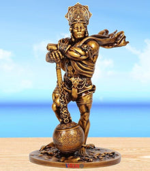 Premium Car Dashboard Resin Bahubali Hanuman Idol Home Decor Item Hanuman Murti Statue for Desk & Gift