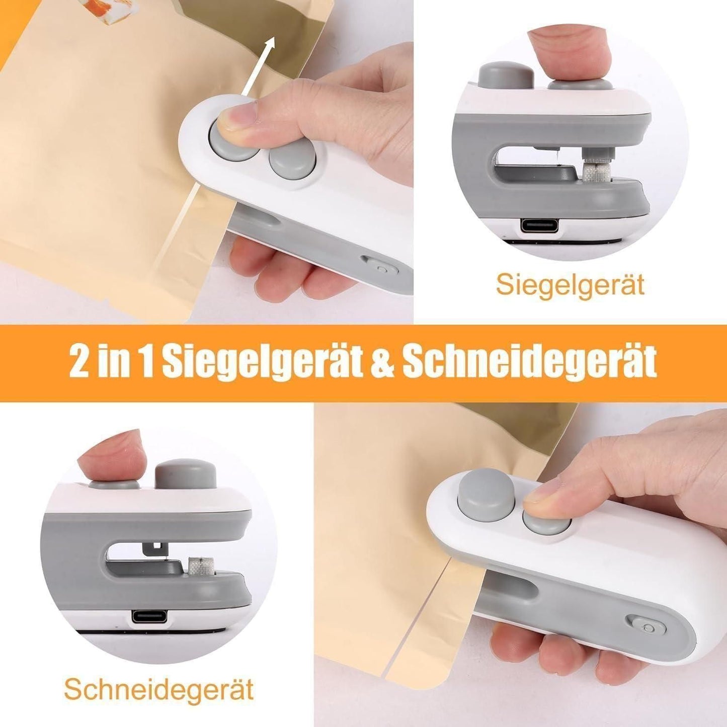 Portable Mini Sealing Machine USB Rechargeable