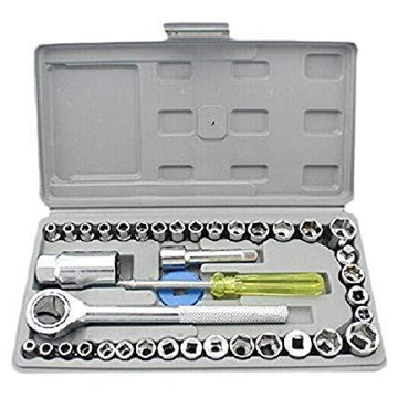 Automobile Box Wrench Sleeve Suit Auto Car Repair Hardware 40 in 1 Pcs Tool Kit and Screwdriver and Socket Set