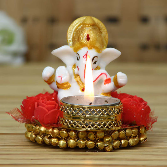 E-CraftIndia Lord Ganesha Idol Tea Light Holder