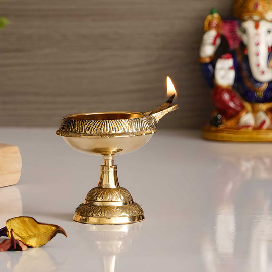 E-Craft Designer Brass Diya