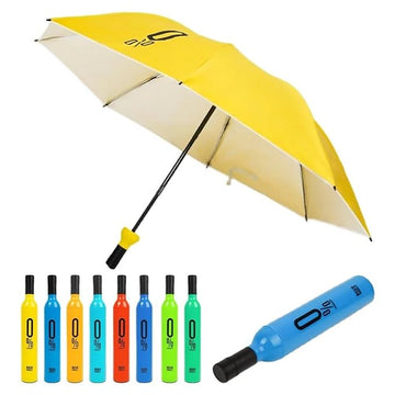 Bottle Umbrella – Compact Travel Umbrella with UV & Rain Protection in Stylish Bottle Case