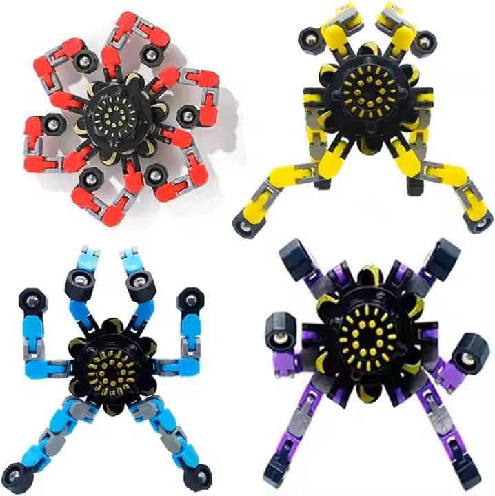 Transformation Robot Fidget Spinner Anti Stress Deformation