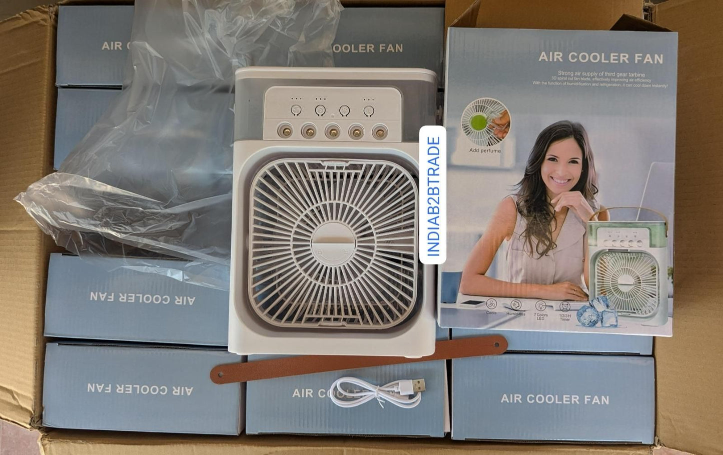 Portable Air Conditioners - Small AC Quiet Personal Air Cooler,USB Powered Mini Desktop Cooling Misting Fan, 1 | 2 | 3 Timer 3 Smart Speeds,360°Adjustment Office, Home, Room, Carved Design