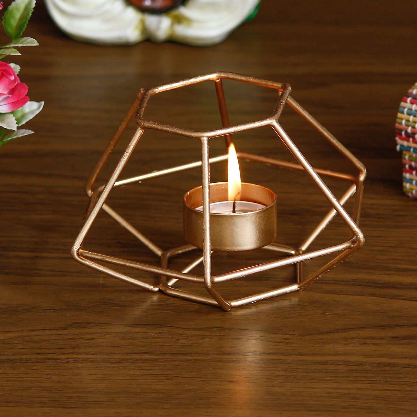 E-CraftIndia Decorative Handcrafted Metal Tea Light Holder