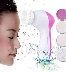 5 in 1 Portable Electric Facial Cleaner Battery Powered Multifunction Massager