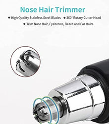 Nose Hair Trimmer Battery-Operated Ear and Nose Hair Trimmer Clipper Painless