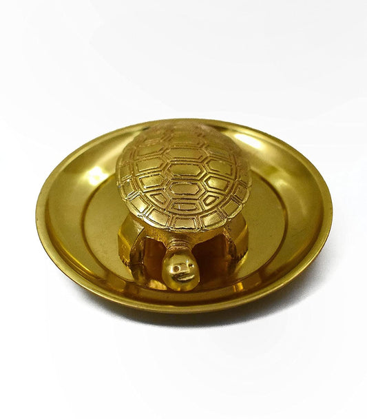 Wish Fulfilment Kachua Yantra Plate for Good Luck and Icchapurti Tortoise