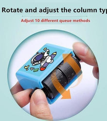 Birud Addition Stamps for Kids, Roller Design Teaching Stamp,Math Stamps Practice Tools