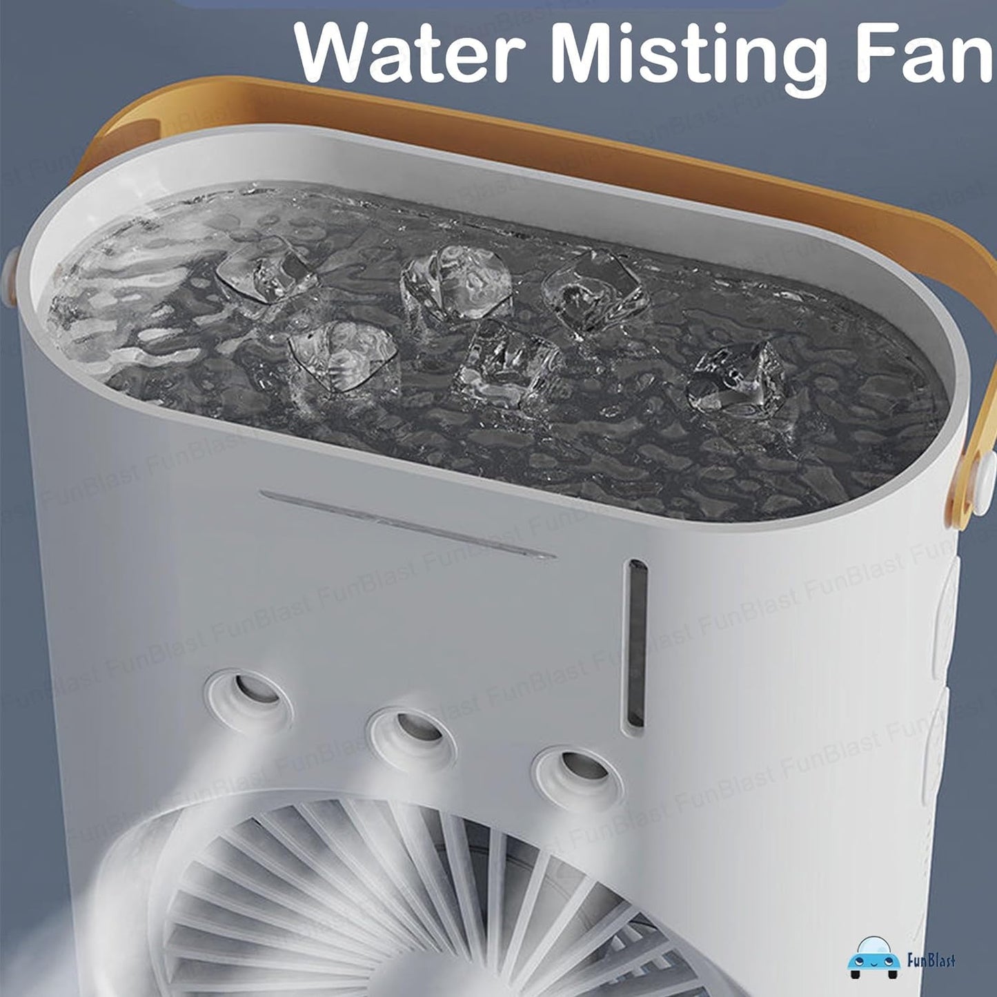 Double-Head Electric Fan with Remote | Powerful Desktop Air Cooler