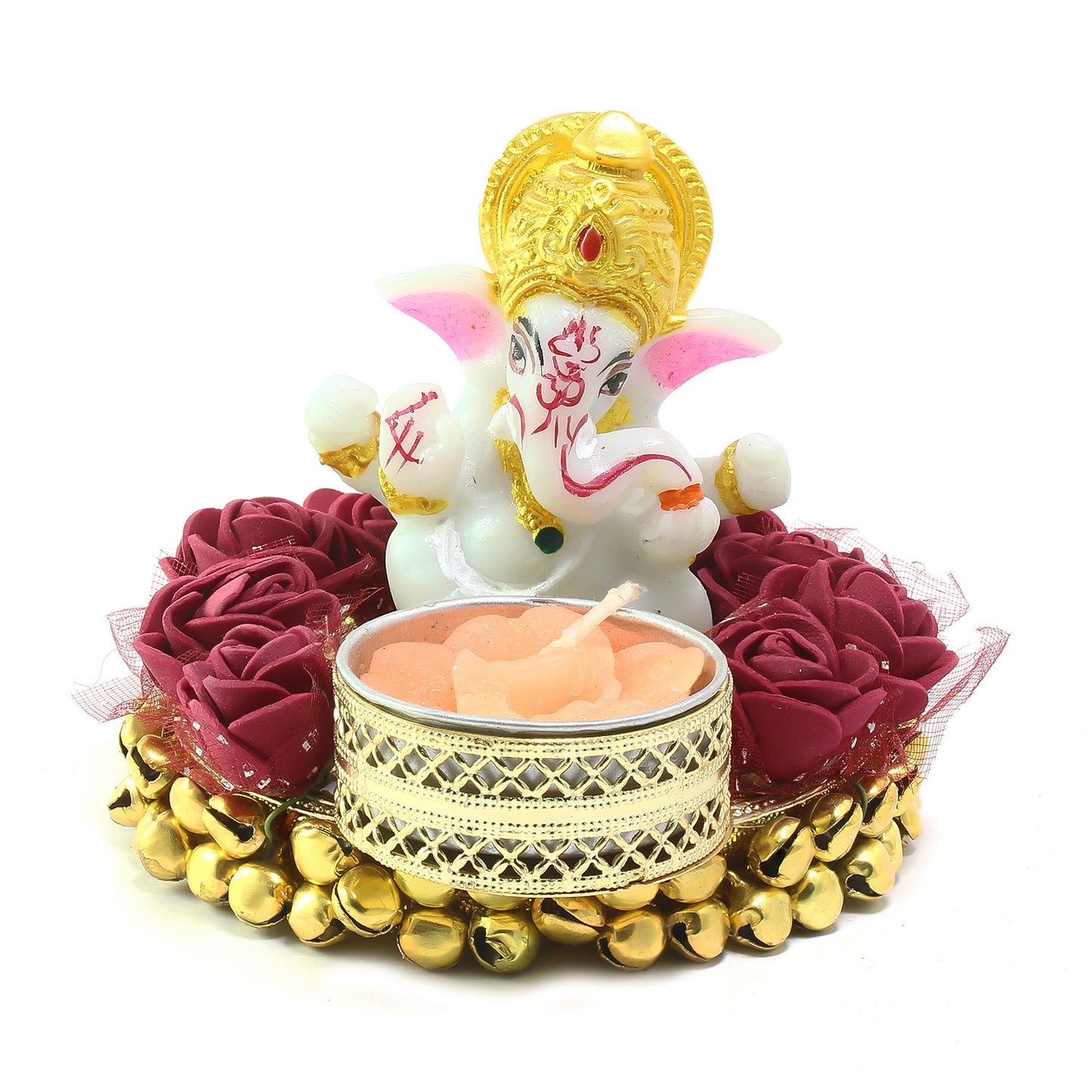 E-CraftIndia Lord Ganesha Idol Tea Light Holder