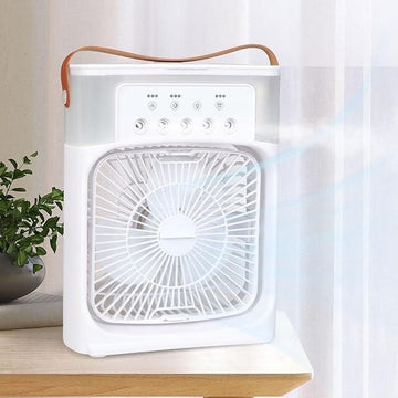 Portable Air Conditioners - Small AC Quiet Personal Air Cooler,USB Powered Mini Desktop Cooling Misting Fan, 1 | 2 | 3 Timer 3 Smart Speeds,360°Adjustment Office, Home, Room, Carved Design