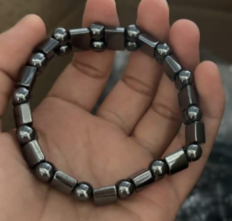 Magnetic Sugar Control Bracelet,Health Care Magnetic Black Stone Therapy Bracelet