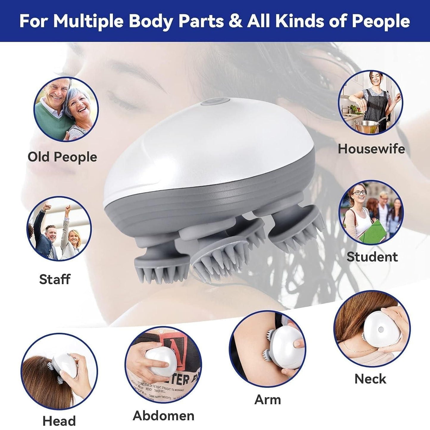 Portable Head Massager for Hair Growth