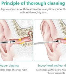 6 Pieces Ear Wax Removal Smooth Stainless Steel Kit