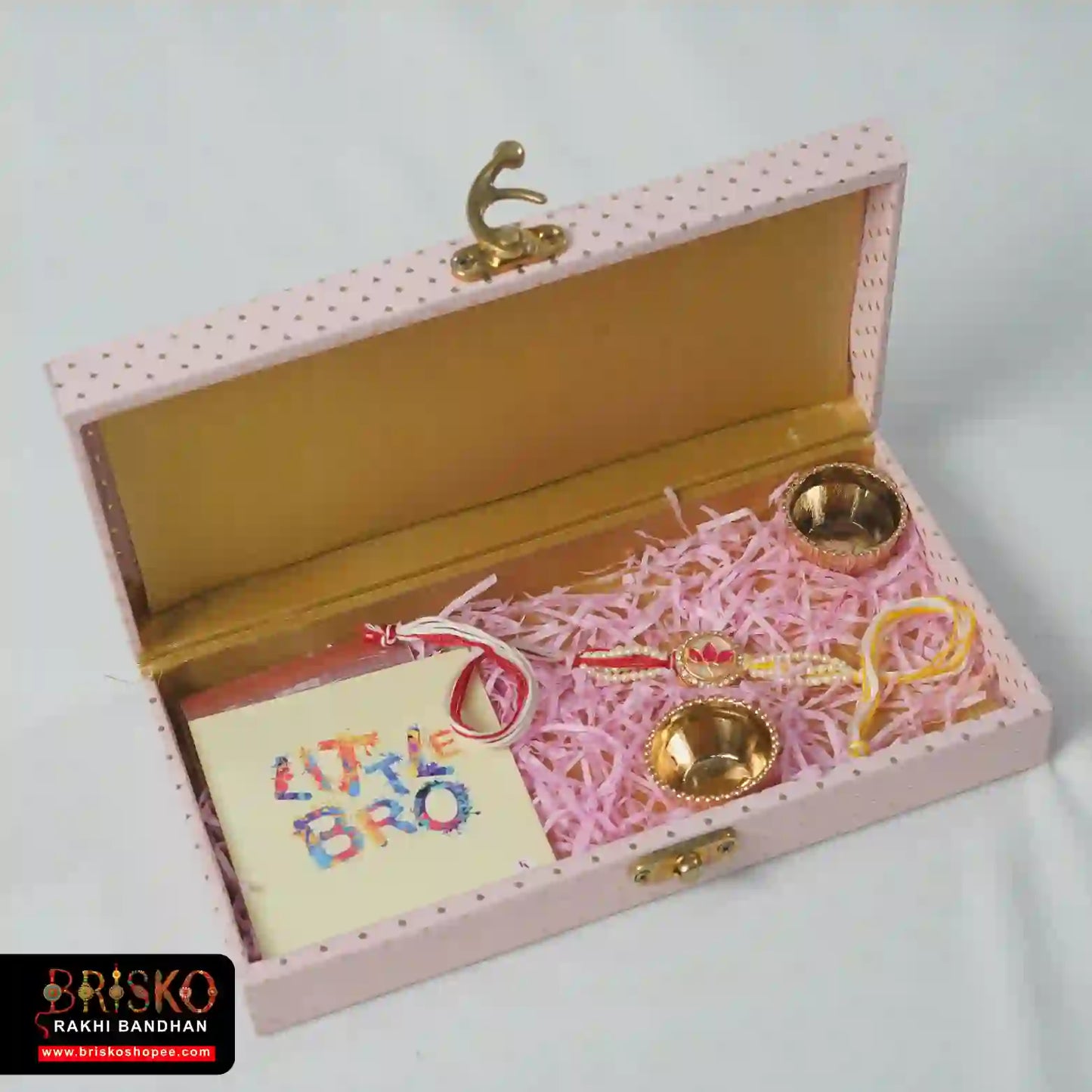 Elegant Single Rakhi Hamper in Decorative Box – A Timeless Gift for Brother