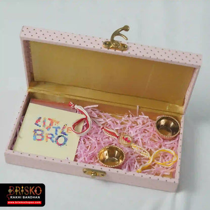 Elegant Single Rakhi Hamper in Decorative Box – A Timeless Gift for Brother