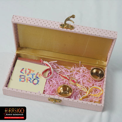 Elegant Single Rakhi Hamper in Decorative Box – A Timeless Gift for Brother