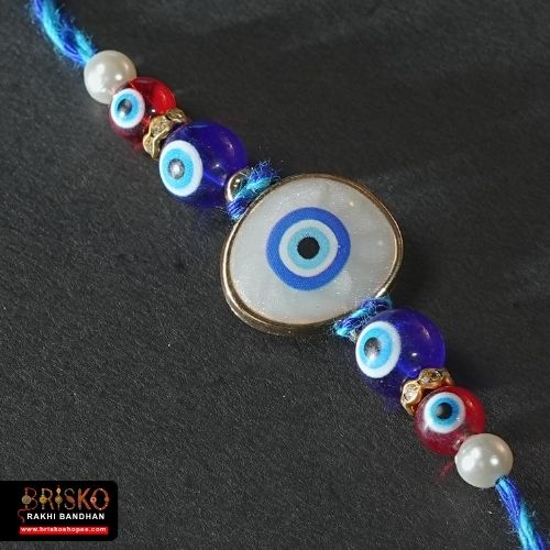 Blue Nazar Suraksha Rakhi – Evil Eye Thread of Protection & Love