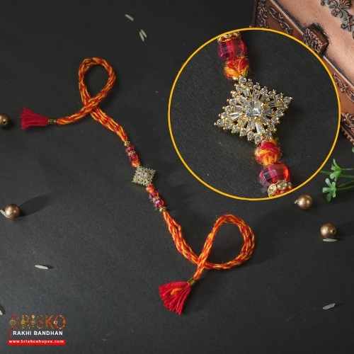 Star Charm Rakhi – Handmade Rakhi Woven with Radiance & Respect