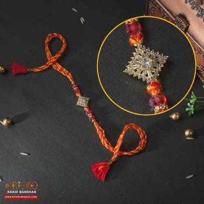 Star Charm Rakhi – Handmade Rakhi Woven with Radiance & Respect