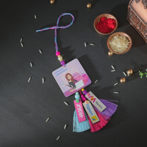 Handmade Rakhi – Quirky Online Shopping Theme with Myntra, Flipkart & Nykaa Charms