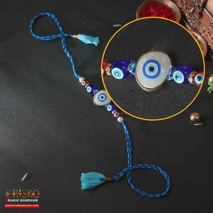 Blue Nazar Suraksha Rakhi – Evil Eye Thread of Protection & Love