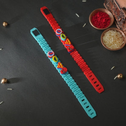 Superhero Theme Bracelet Rakhi – Rakhi for Kids with Adjustable Strap