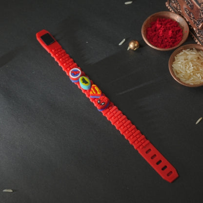 Superhero Theme Bracelet Rakhi – Rakhi for Kids with Adjustable Strap
