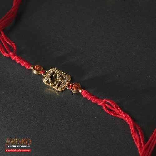 Om Rakhi – Sacred Handmade Rakhi of Divine Protection