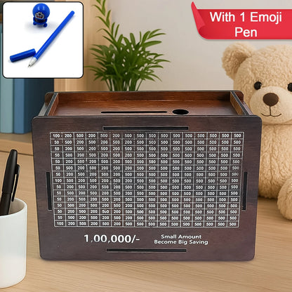 Wooden Money Saving Box (₹1,00,000)